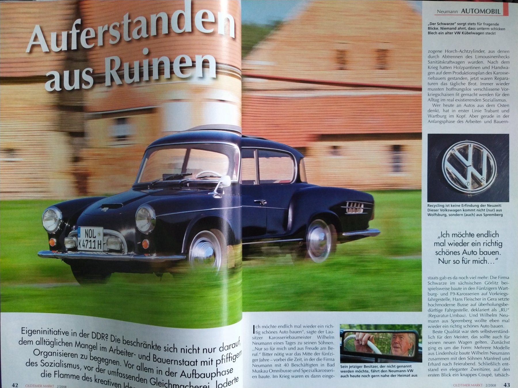 Riviste & Magazine: Magazin Oldtimer Markt Nr.2/ 2008 A112/Neumann/Bugatti/Merc – Usato da Bern venduto da micky031 5