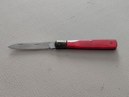 Kleines Taschenmesser Inox mit rotem Griff gebrauchter Zusta