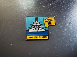 Uri Schiff Pin/Anstecker "Uri für Uri" Selten Top Zustand