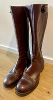 Hugo Boss Leder Stiefel Boots Damen Braun Gr. 38 Italy