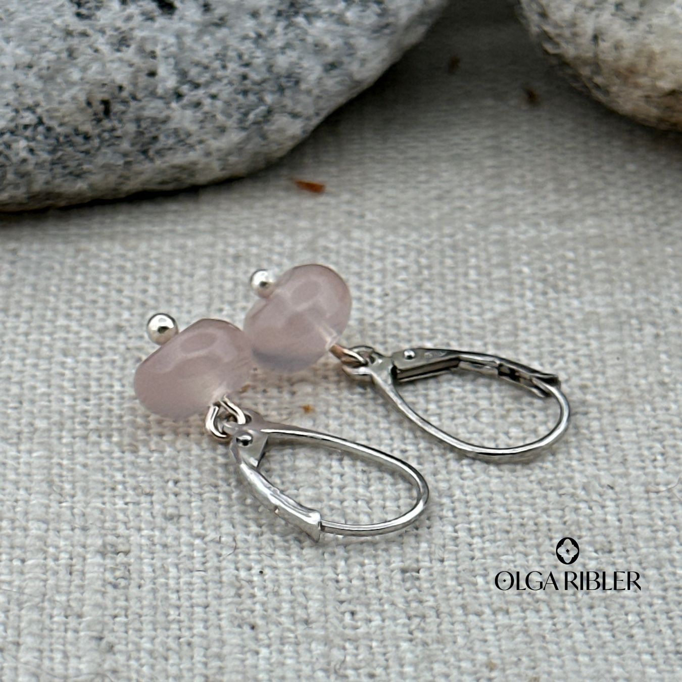 Olga Ribler Ohrringe & -stecker: Silberohrring mit Rosenquarz – Neu (gemäss Beschreibung) aus Luzern von MonikaS03 4