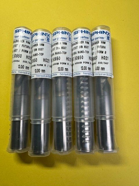 Tutti gli attrezzi: 5 VHM Spralbohrer ø 13.0 – Nuovo e nell'imballaggio originale da Solothurn venduto da TecMec77 1