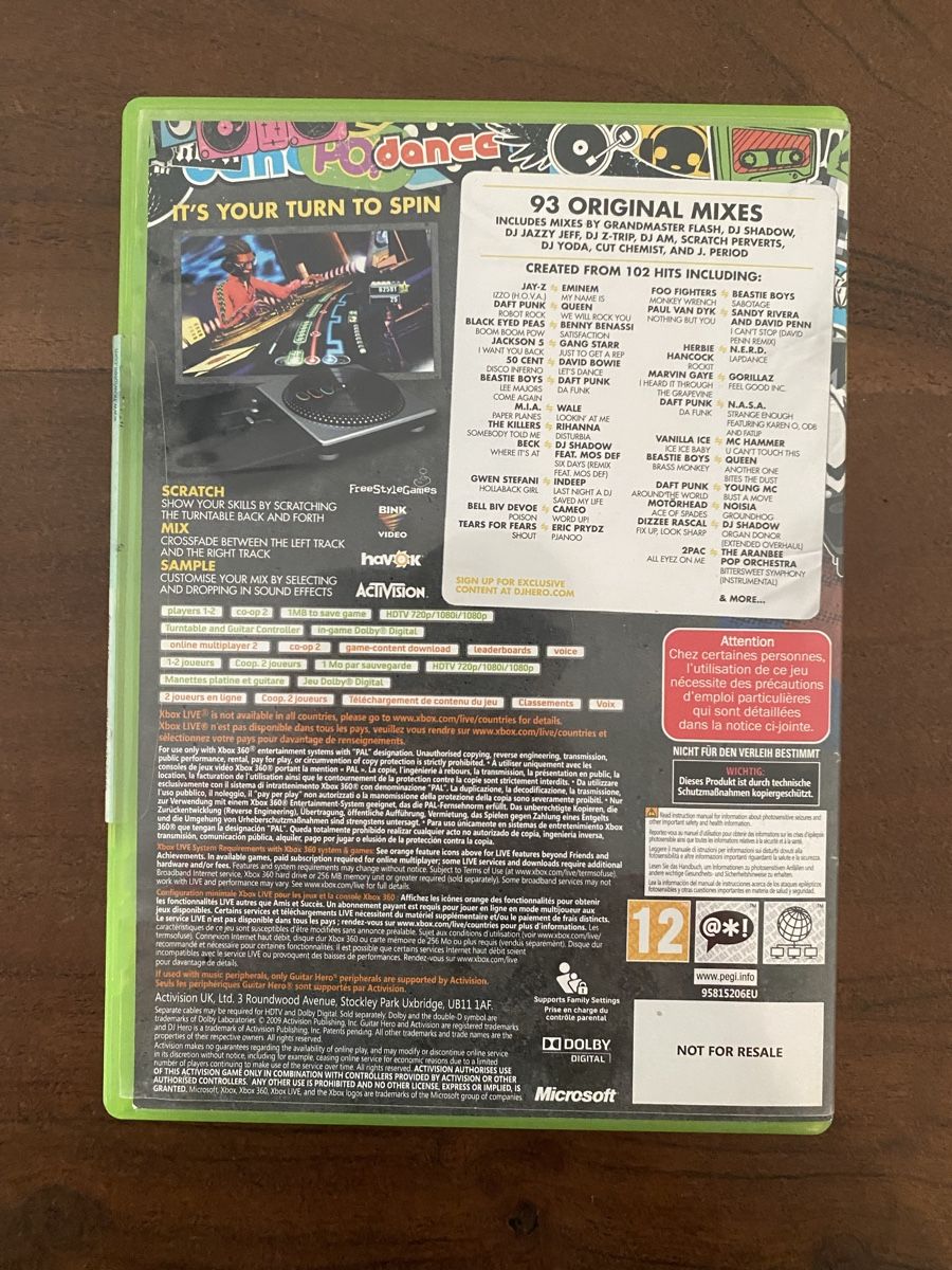 Microsoft Giochi: DJ Hero für Xbox 360 – Usato da Thunstetten venduto da Virus_33 2