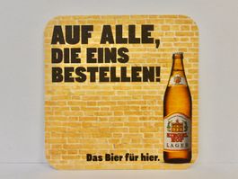 Bierdeckel ZIEGELHOF Bier Untersetzer Vintage Rarität
