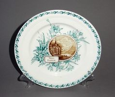 Wandteller « Villeroy & Boch - Schweiz » - Ø 20.3cm um 1900