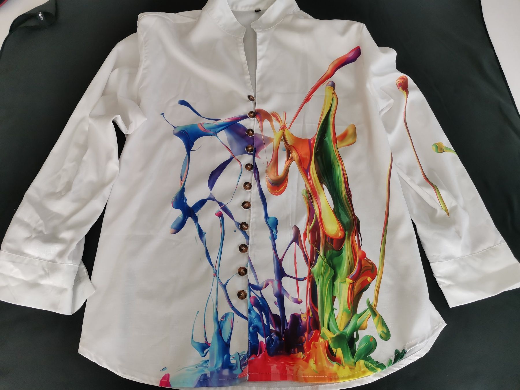 Camicie: Kunst-Design-Hemd/ 100% Polyester/Gr.XL/ geknöpft/ NEU! – Nuovo (secondo la descrizione) da Luzern venduto da adonairo 1