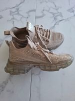 LAST CHANCE - Steve Madden Sneaker Gr.41, Beige mit Strass