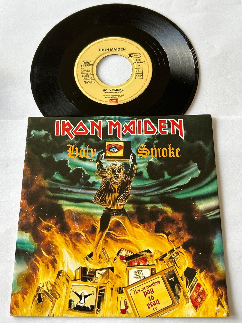 Dischi in vinile: Iron Maiden.1990. Holy Smoke – Usato da Faulensee venduto da Mizuno06 6
