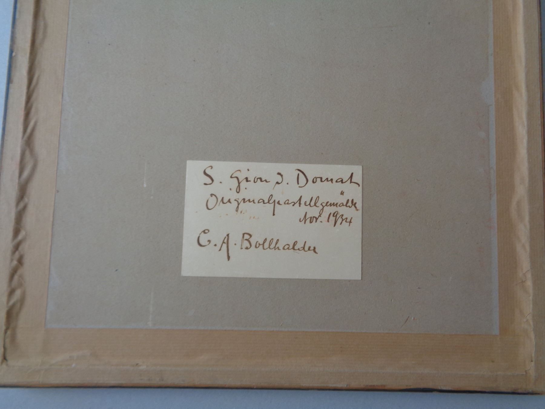 Tableaux: Originalpastellgemälde - C.A. Bollhalder – D'occasion à Chur par omonia 5