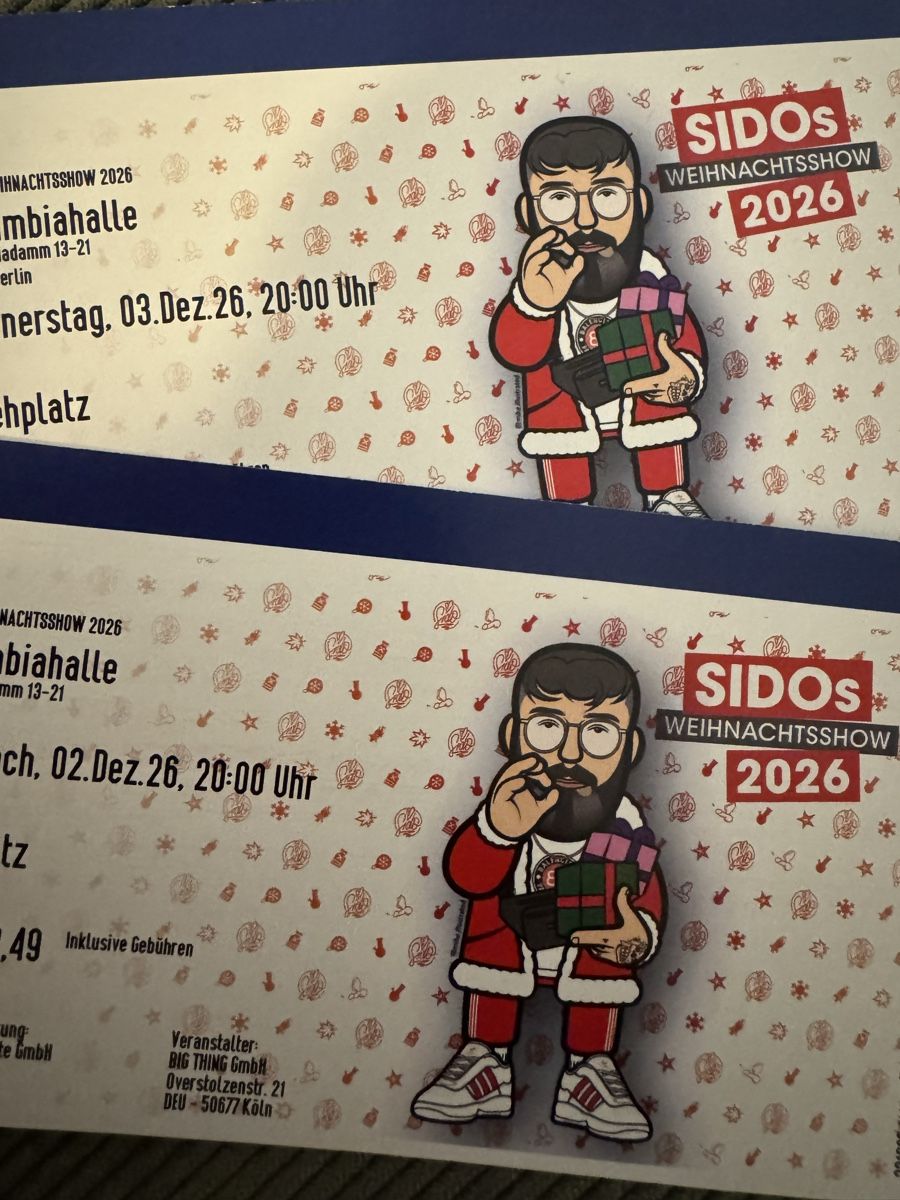 Tickets: SIDOS Weihnachtsshow 2026 – Neu (gemäss Beschreibung) aus Bern von rom_7w8m
