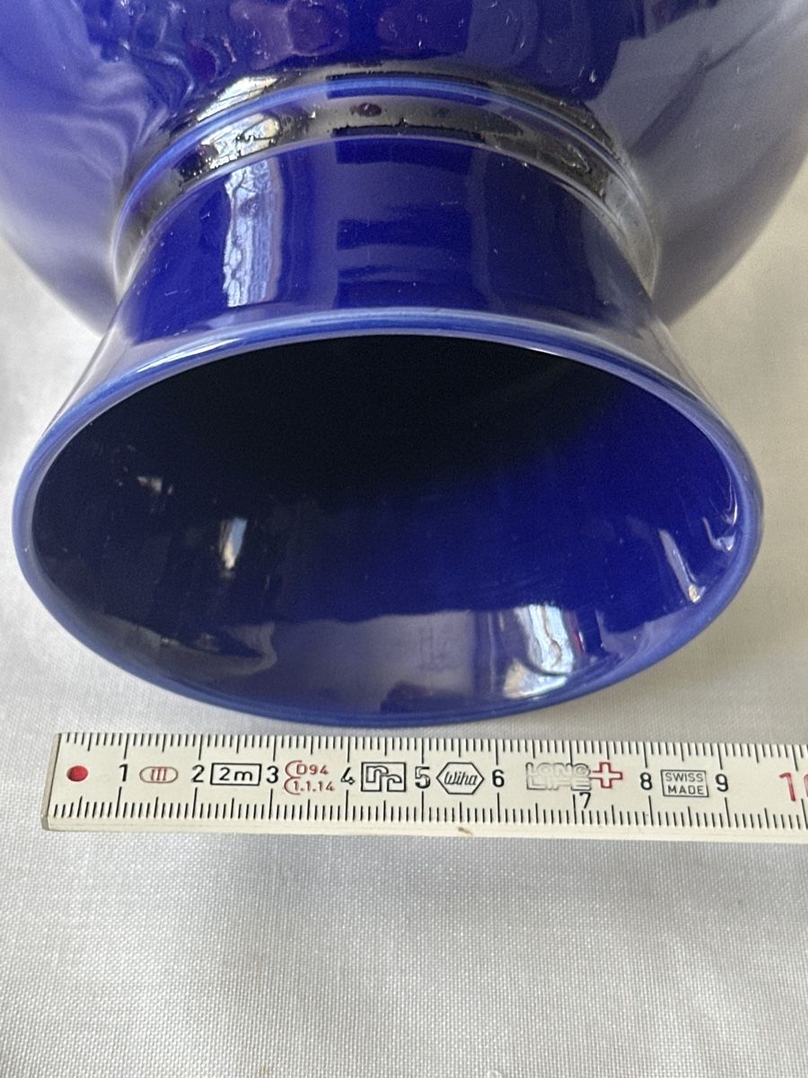 Vasi & Recipienti: Blaue Keramik Vase Scheurich Germany 535 - 20 cm – Usato da Zürich venduto da Chaeffeler 3