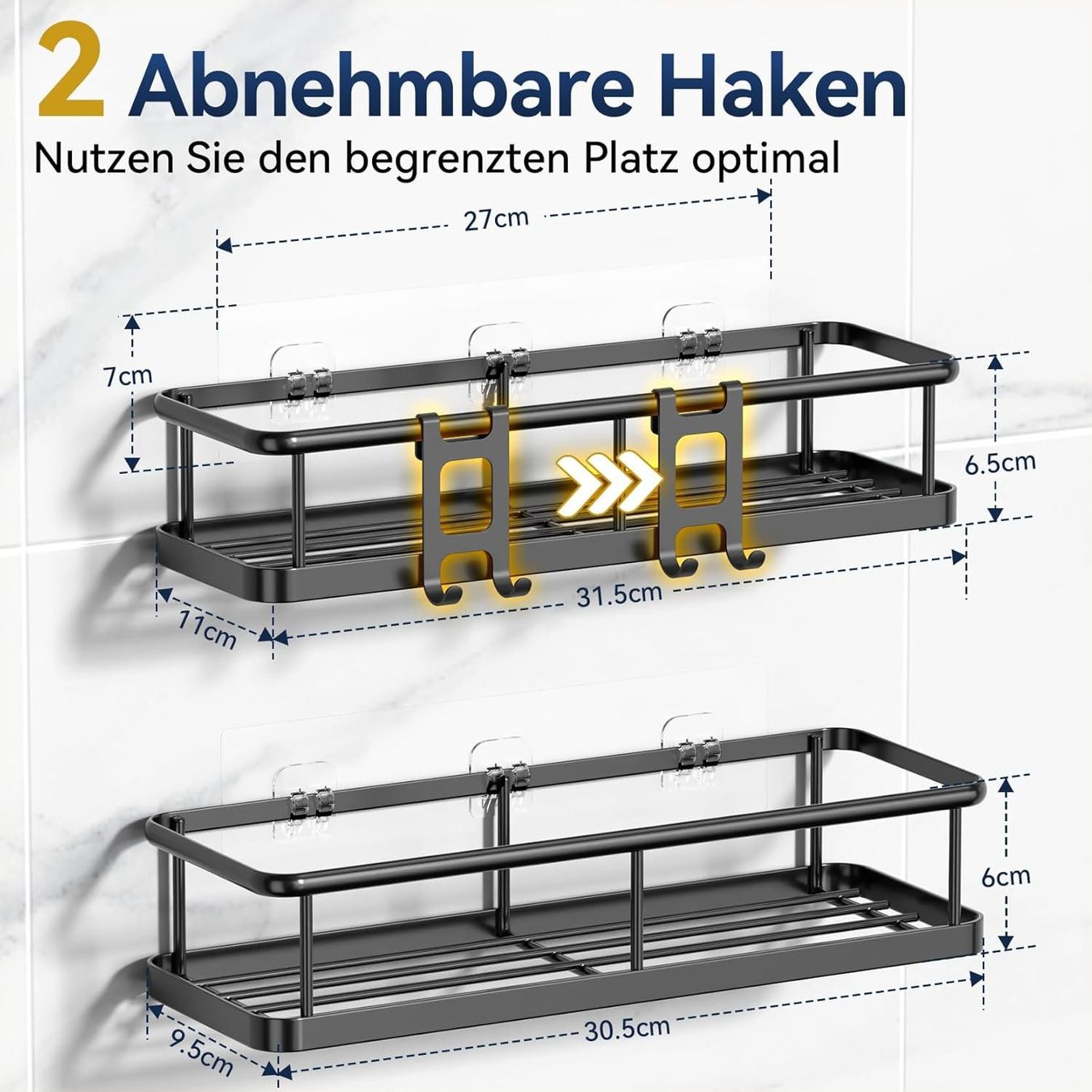 Duschen: Duschablage 2-teilig ohne Bohren rostfrei Duschregal – Neu und originalverpackt aus Schaffhausen von che_p9xl 1
