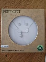 Halskette und Ohrstecker mit Schneeflocken, echt Silber NEU