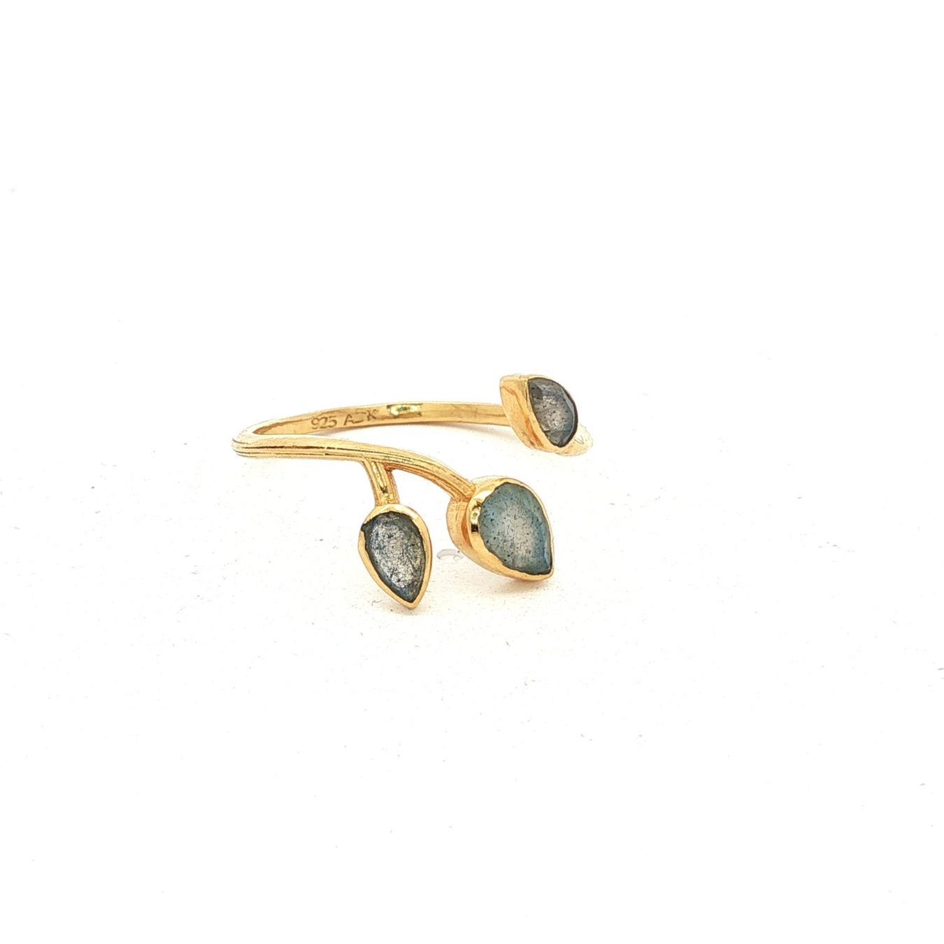 Olga Ribler Anelli: Unikate Silber Ring 925 mit Labradorit Grösse 55 – Nuovo (secondo la descrizione) da Luzern venduto da Schmuckoutlet 2