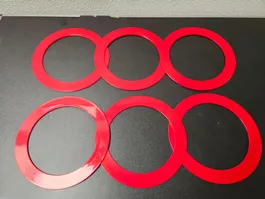 NEU - Jonglier-Ringe 24cm rot