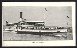 Salondampfer Helvetia auf dem Zürichsee
