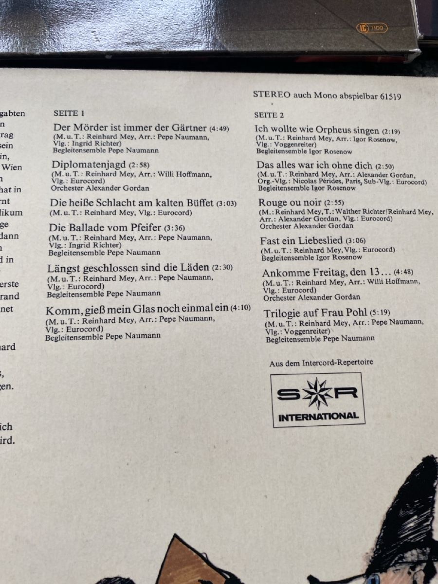 Schallplatten: Reinhard Mey LP – Gebraucht aus St.Gallen von Design04 3