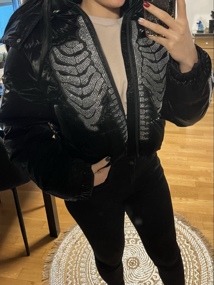 Giacche: Bae Winterjacke skelett glitzer XS schwarz – Nuovo (secondo la descrizione) da Winterthur venduto da chiaraelisa93 7