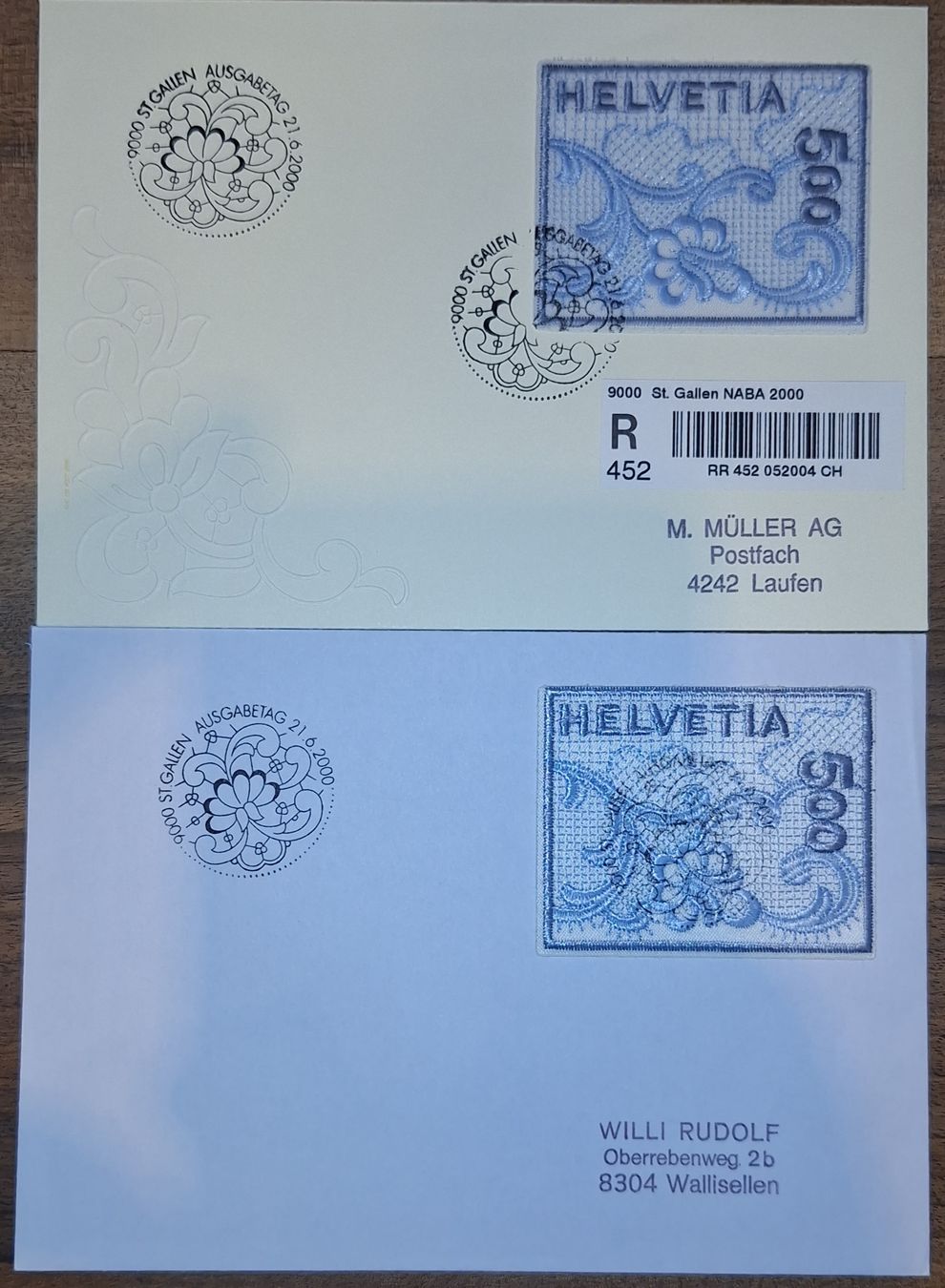Tutti i francobolli: FDC NABA 2000 St. Gallen  – Usato da Balgach venduto da SIMEON27