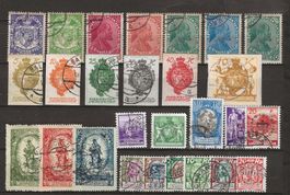 Steckkarte diverse Ausgaben Liechtenstein ab 1917