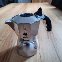 Espressokocher Bialetti Brikka silber sehr guter Zustand