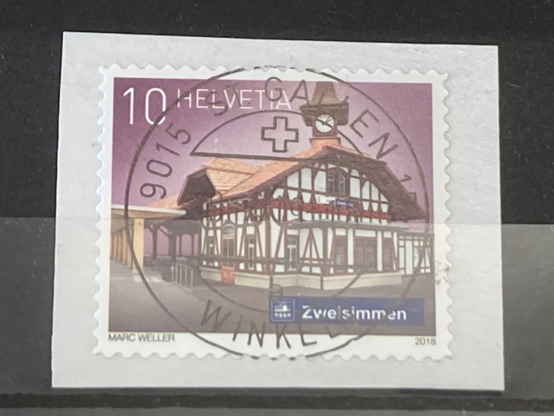 Tutti i francobolli: Dauermarken "Schweizer Bahnhöfe" Vollstempel St. Gallen 15 – Usato da Brütten venduto da Hst1 1