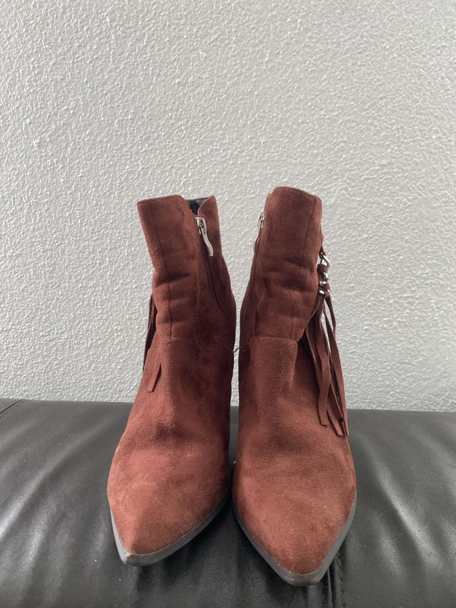 Scarpe da donna: Stiefeletten 38 braun mit Fransen – Usato da Wängi venduto da JALE04 1