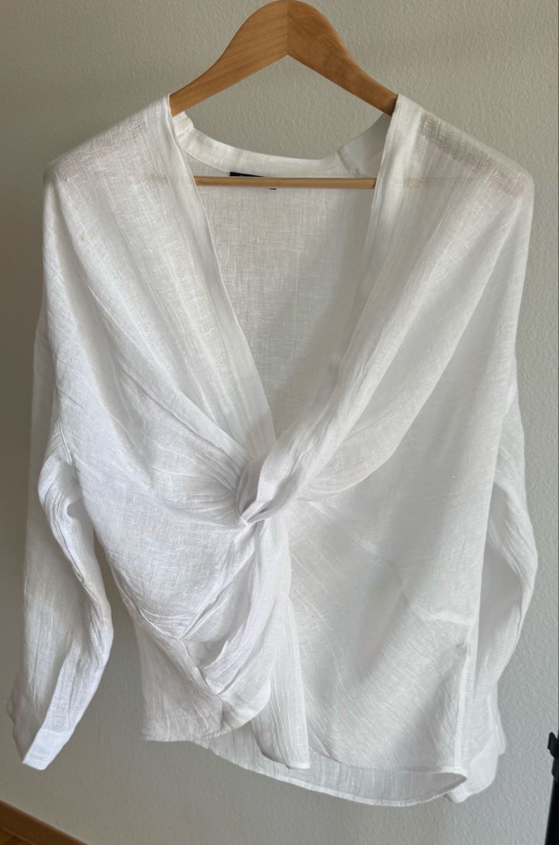 Massimo Dutti Blusen: Strukturhemd aus Leinen von Massimo Dutti.  – Neu (gemäss Beschreibung) aus Schaffhausen von R_Muzh 1