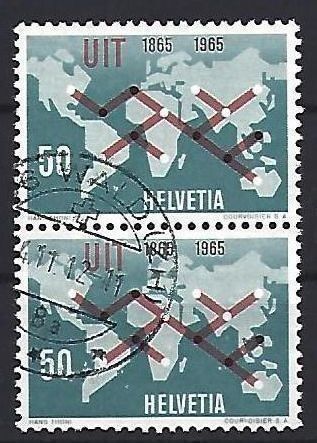 Tutti i francobolli: 1965 - Fernmeldeverbindung – Usato da Schaffhausen venduto da poststamp