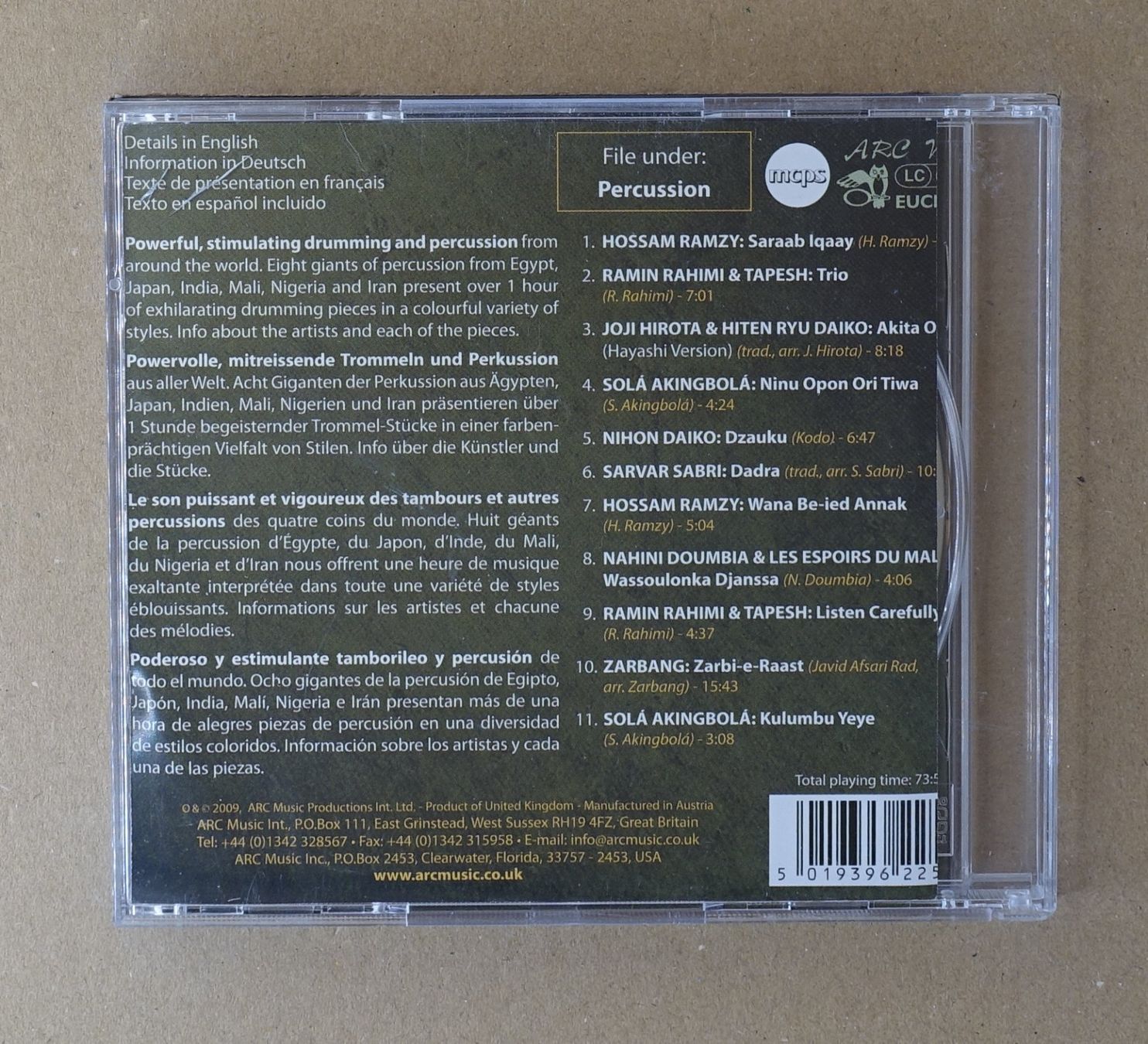 CD: Masters Of Percussion - F33 – Usato da Sessa venduto da fraenklishop 1