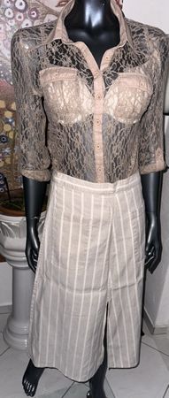 MASSIMO DUTTI ROCK GR. 36 Leinen neuwertig