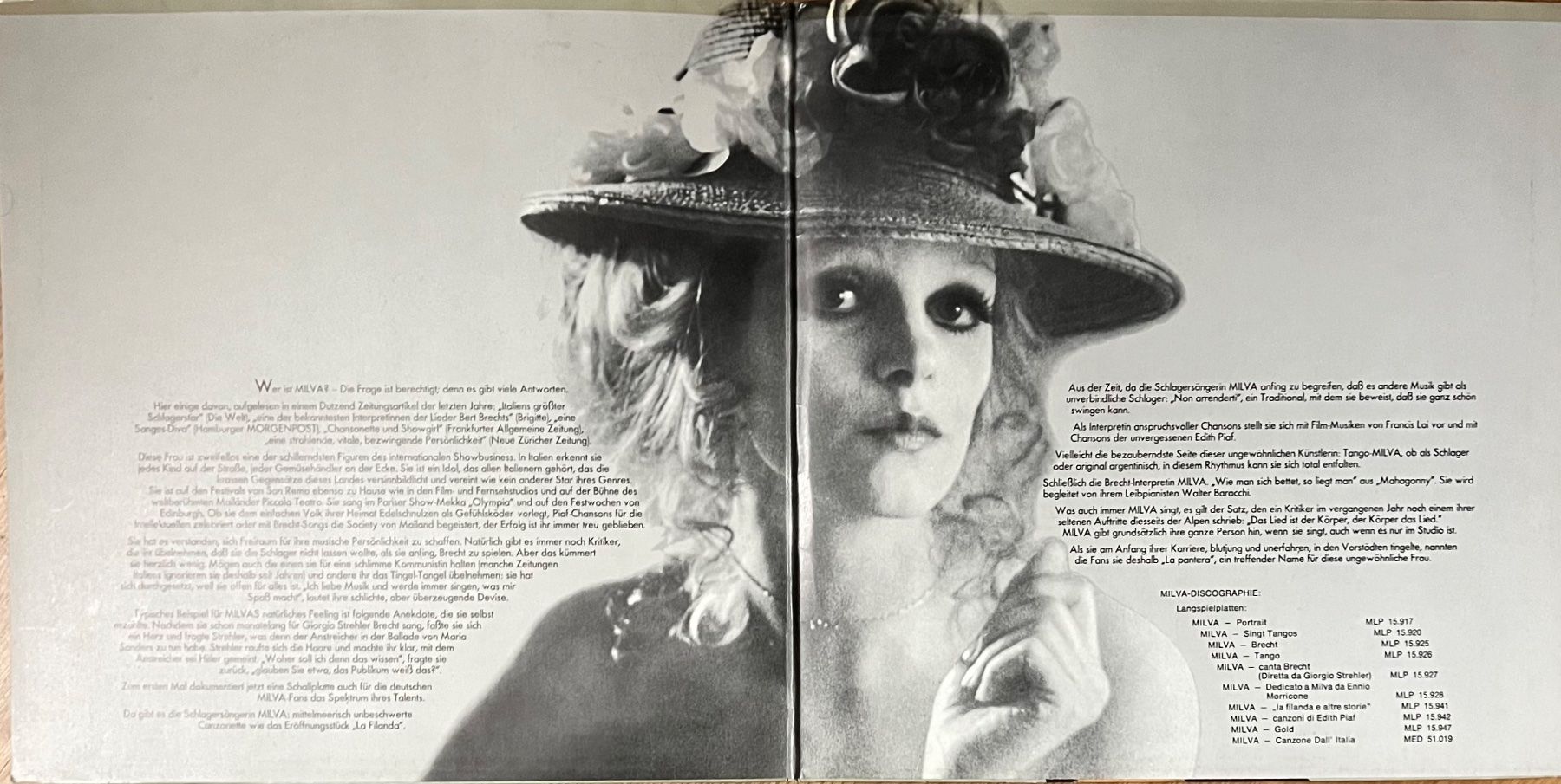 Schallplatten: MILVA - PORTRAIT - Vinyl LP – Gebraucht aus Horw von Belowzero0 2