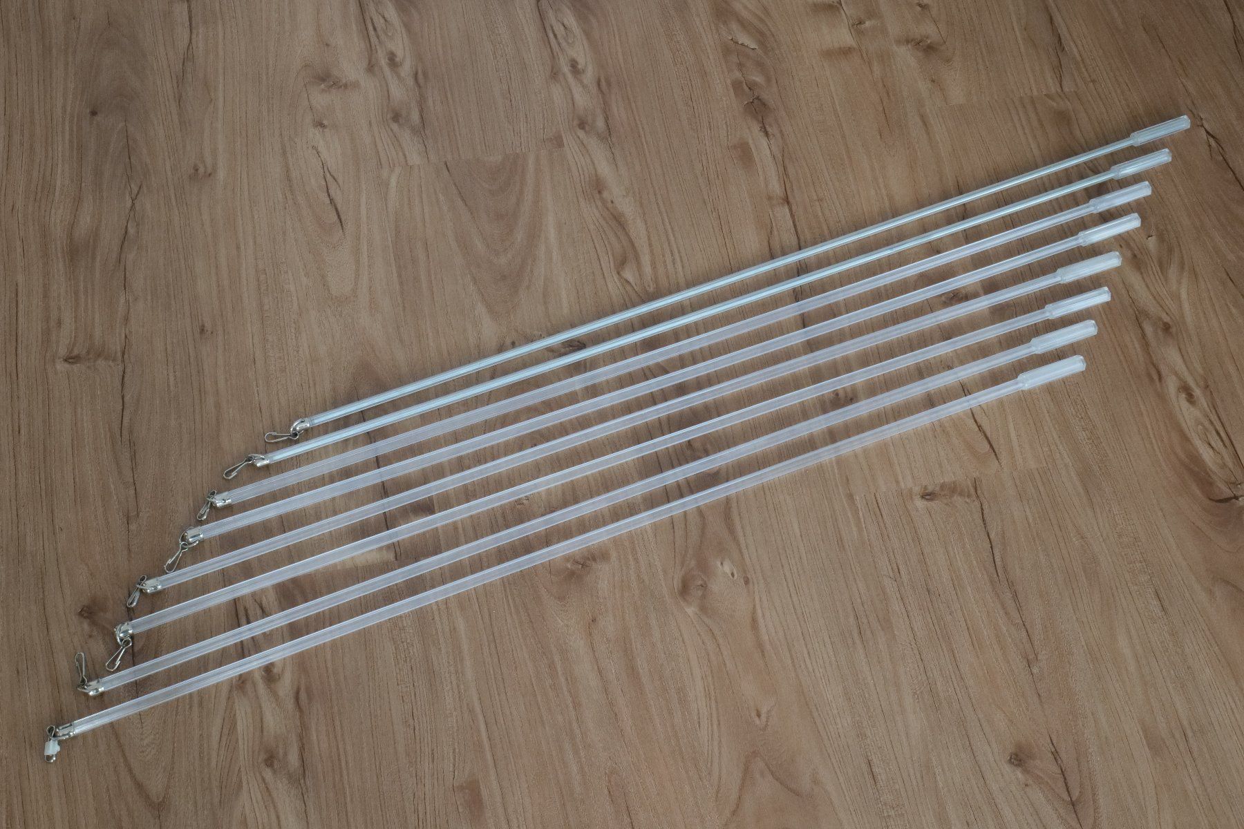 Tende: 8 Stück Schleuderstäbe transparent Plexiglas – Usato da Unterkulm venduto da nmz