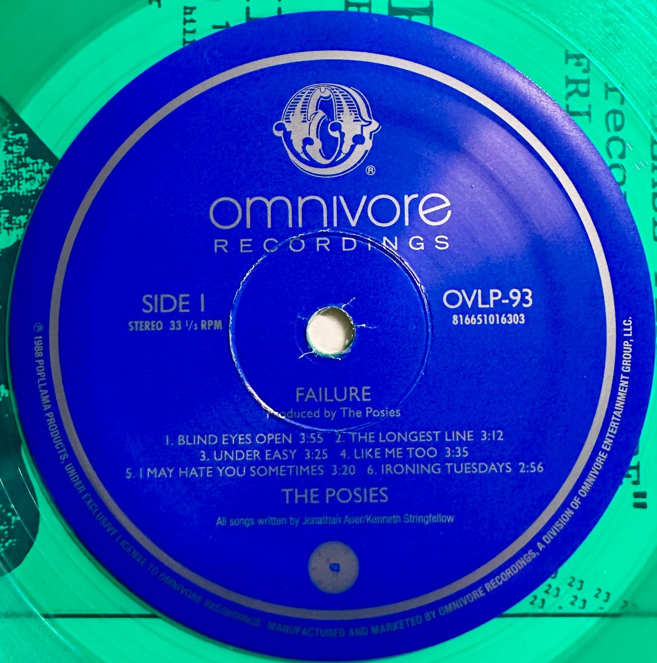 Dischi in vinile: The Posies - Failure // LP: VG++; Sleeve: VG++ – Usato da Zürich venduto da saltbee 2