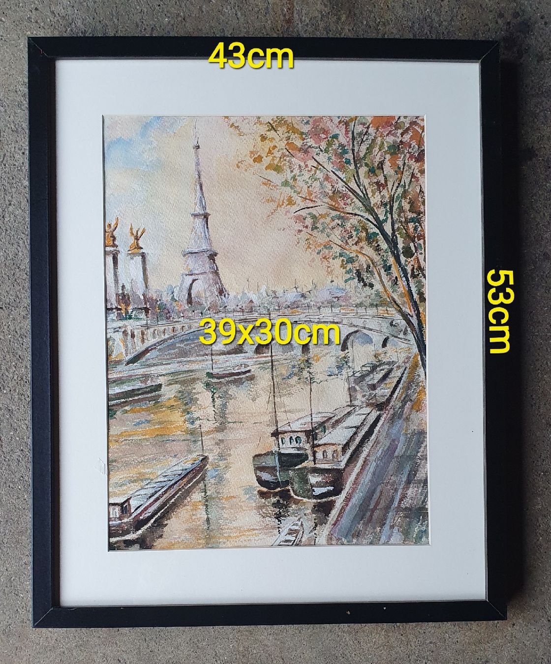 Gemälde: Superbe tableau sous vitrage P. Vialatte – Gebraucht aus Servion von meno999 2