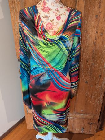 farbenfrohes Jus d'Orange Paris Kleid "Fidji" superstrech M