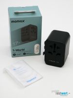 MOMAX / 1-World 4 Port AC Reise Adapter 17W