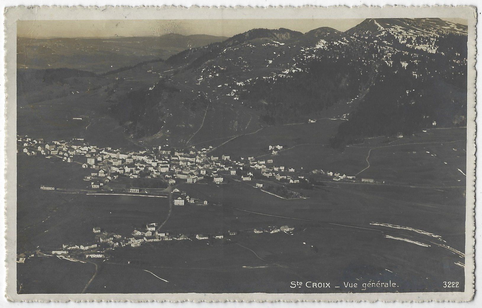 Cartoline postali: Ste.  CROIX  -  Vue  générale – Usato da Bütschwil venduto da Jackson1A