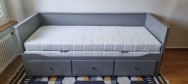 Tagesbett / Gästebett grau IKEA
