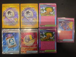 Pokémon Karten 7 Stk. Energie & Trainer