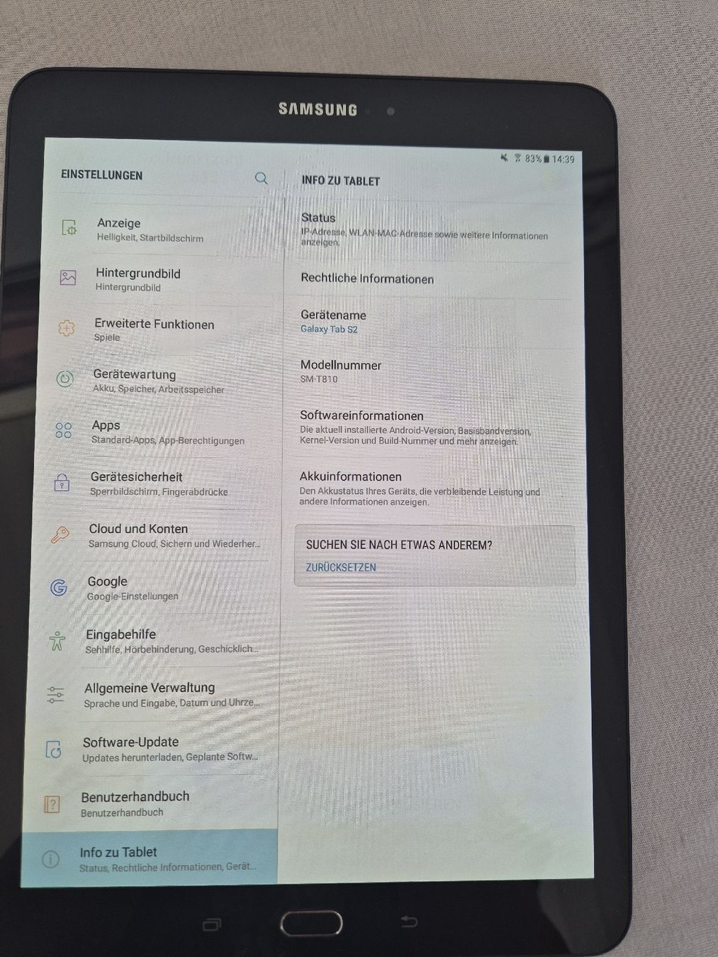Samsung Tablet PC: Samsung Galaxy Tab S2 – Difettoso da Hörhausen venduto da Nuage81 1