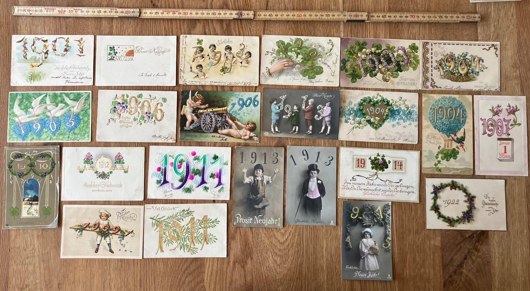 Cartes postales: Antike Ansichtskarten Neujahrsgrüsse – D'occasion à Waldstatt par breitaxt