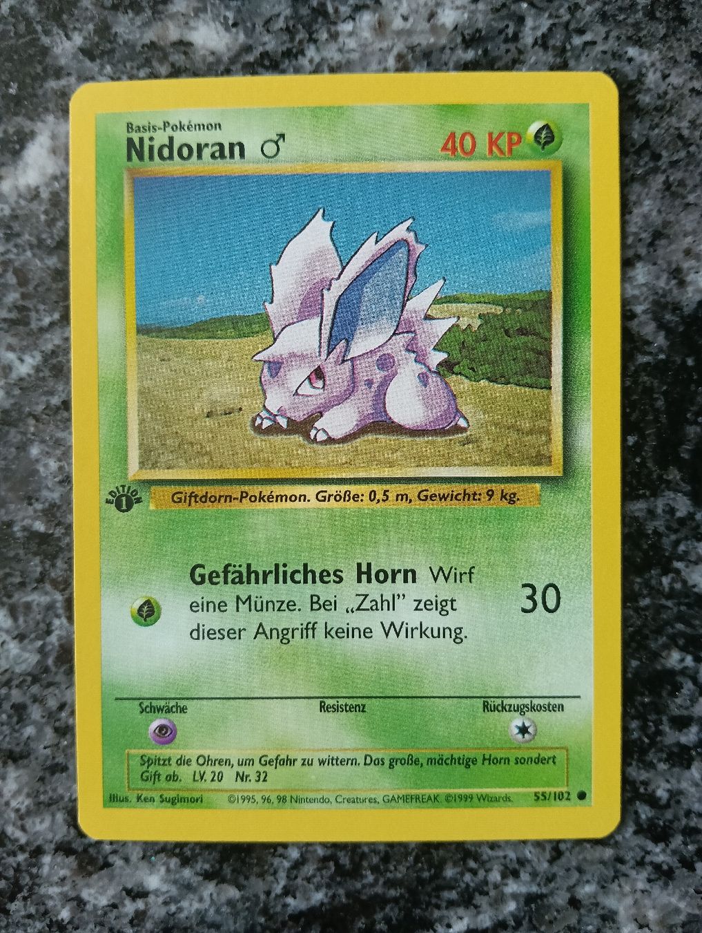 Pokémon Carte collezionabili: Pokémon Base Set 1 Edition  Nidoran  – Usato da LEUZIGEN venduto da mic_sdh5