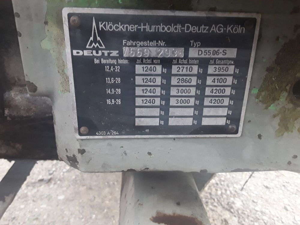 Tracteur Agricole Deutz-Fahr D5506 A DT 4X4 à Vendre, , 1975 - Foto 4