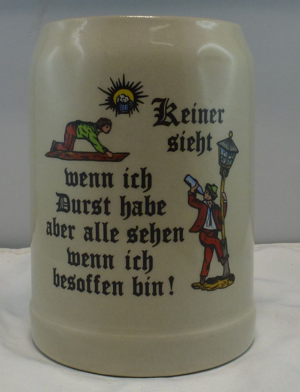 Bicchieri: Bier-Humpen Spruch (Besoffen) – Usato da Murgenthal venduto da B.StM 1