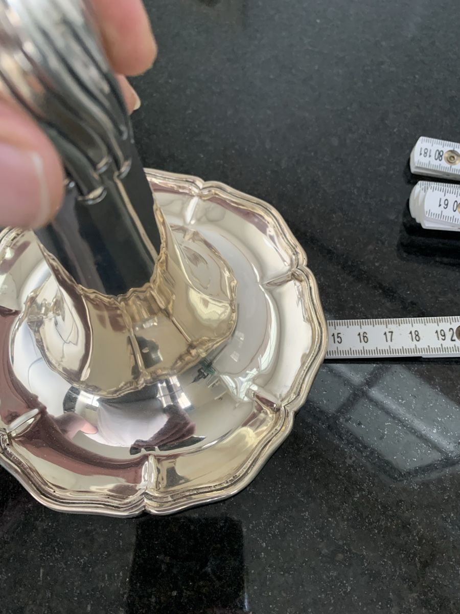 Portacandele: Kerzenständer 800 Silber – Usato da Zollikofen venduto da ausmisten_at_home 2