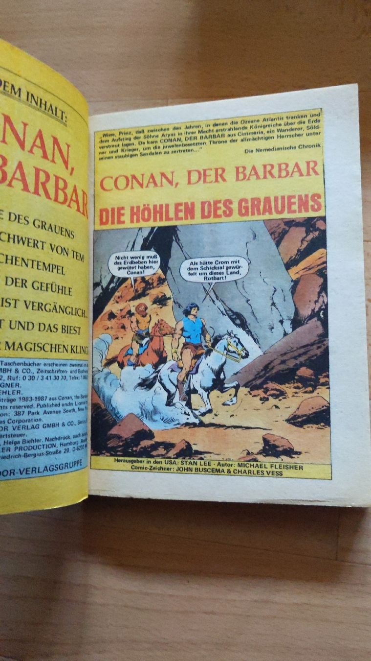 Fumetti: Marvel-Comic-Taschenbuch "Conan der Barbar" Nr. 20, Top! – Usato da Niederscherli venduto da Mon_Art 2
