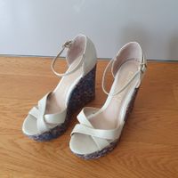 Sandales compensées SAN MARINA Cuir – Pointure 39 –