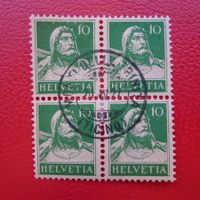 1922, Nr.153 sauberer Vierer-Block: MONTI DELLA TRINITÀ (TI)