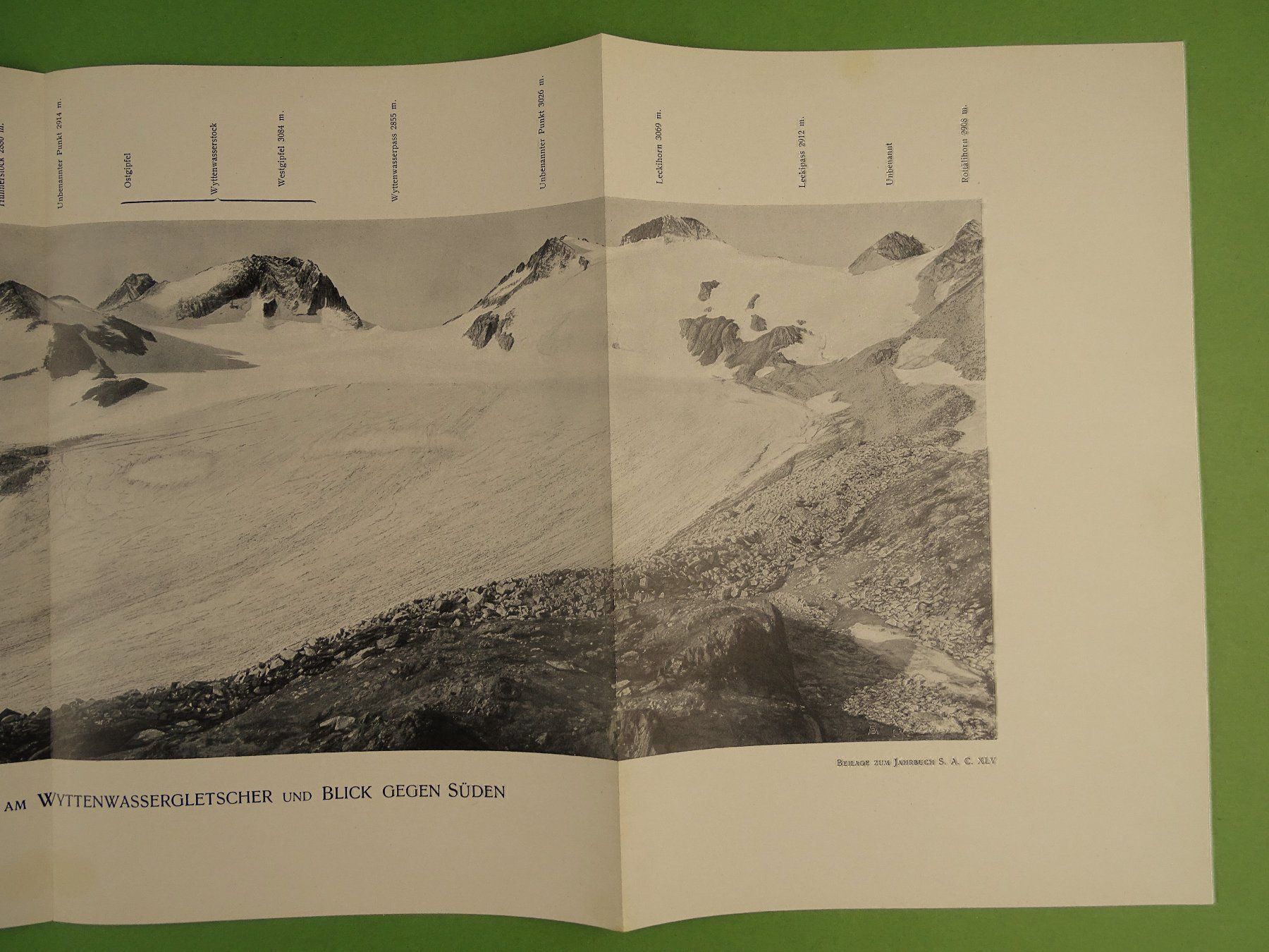 Stiche: WYTTENWASSERGLETSCHER PANORAMA – Gebraucht aus Grüningen von Kartensammler 2